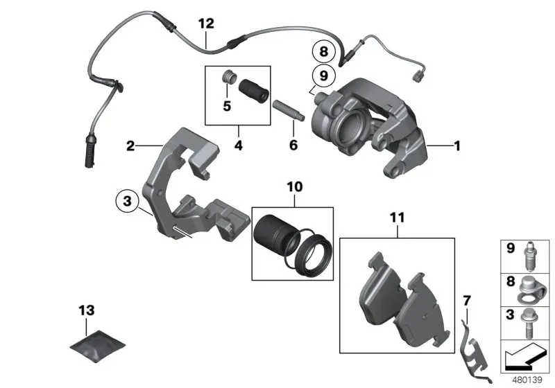Rear brake diagram