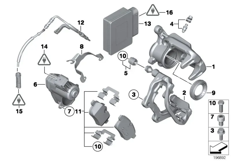 Rear brake diagram