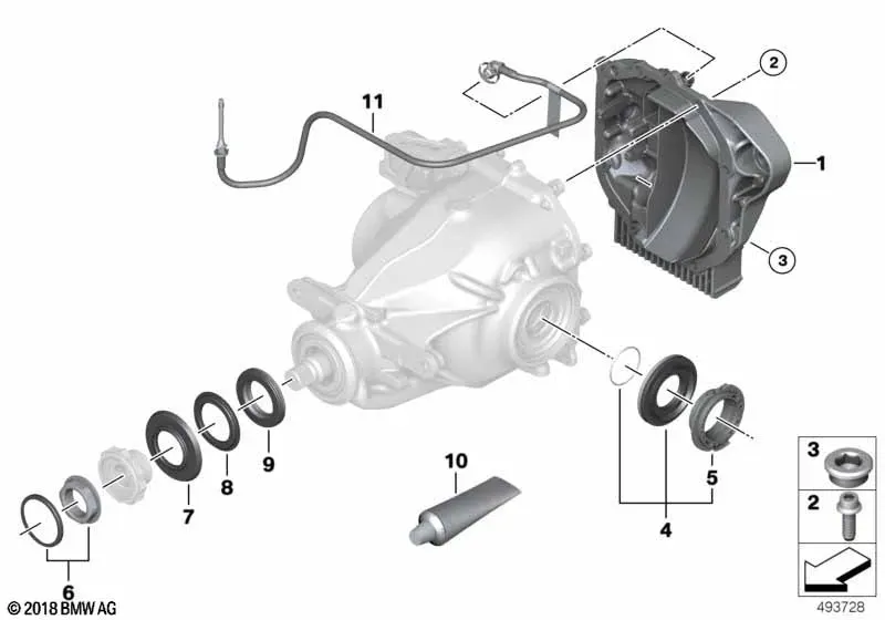 Редуктор заднего моста 215LW diagram
