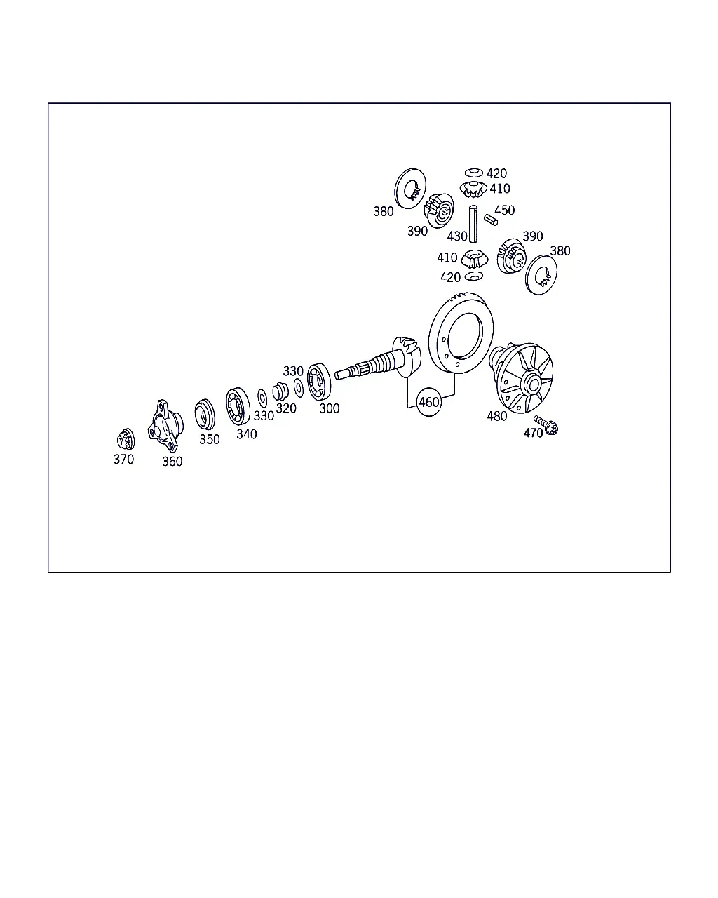 Rear Axle Differential diagram
