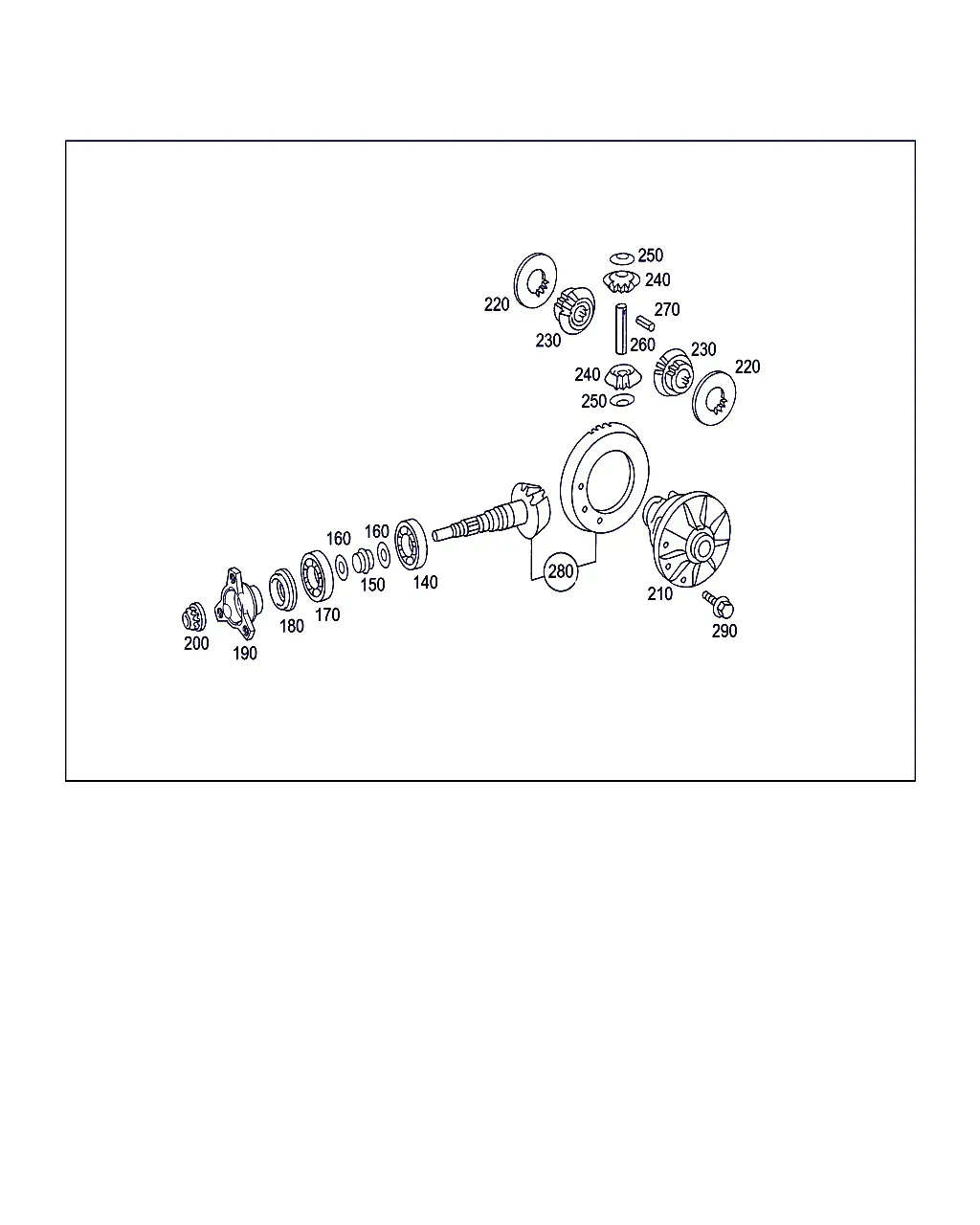 Rear Axle Differential diagram