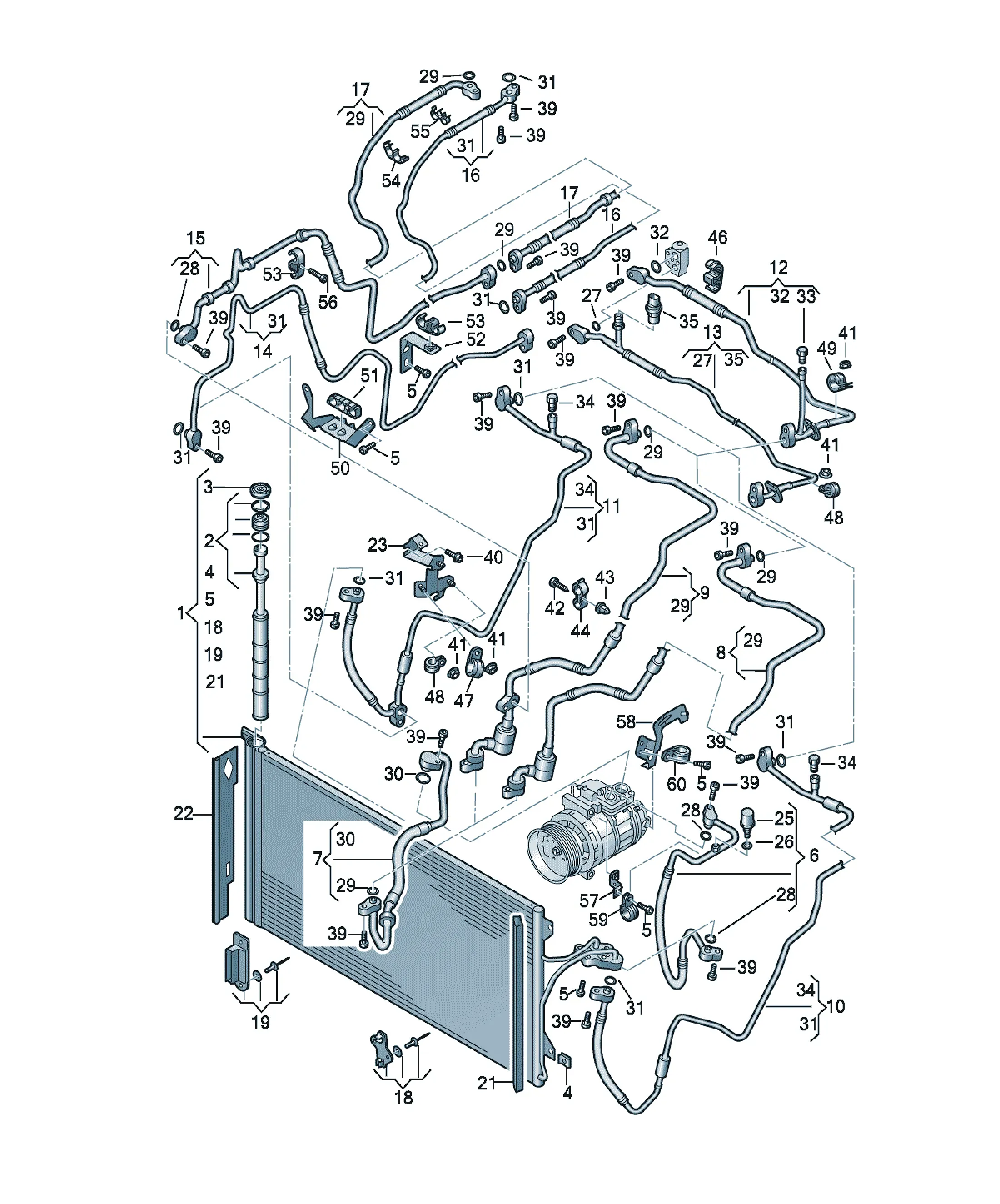 Air conditioning system diagram
