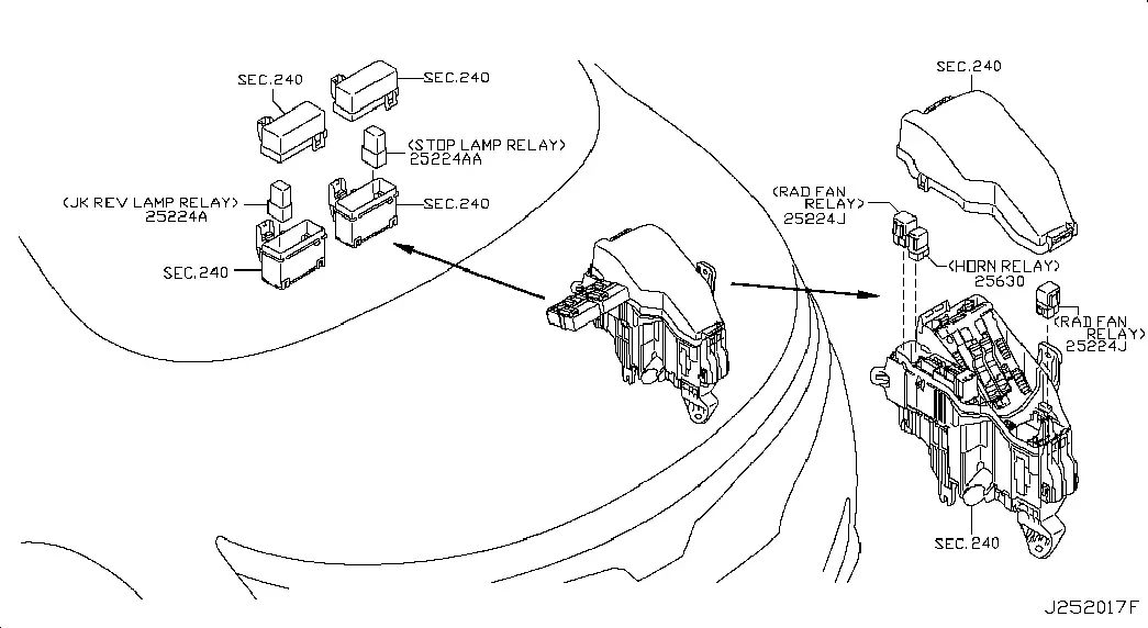 Engine Compartment Relays diagram