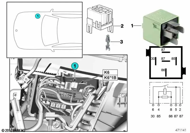 Реле управления двигателем diagram