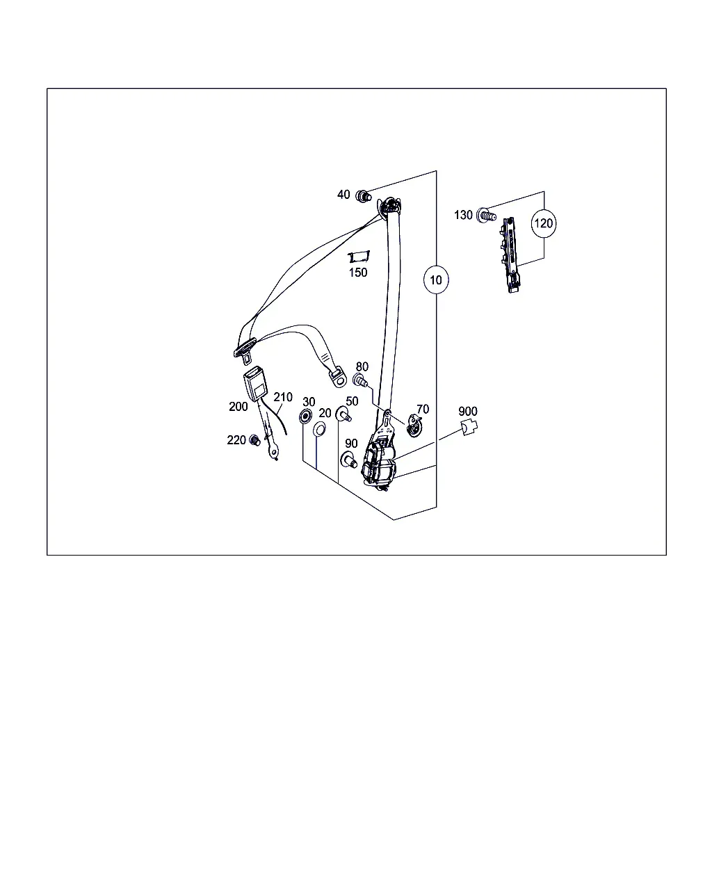 Driver Seat Belt diagram