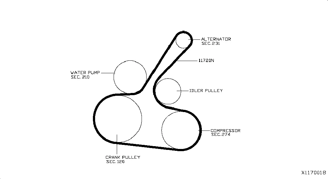 Accessory Drive Belt diagram