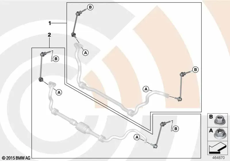 Ремкомплект стойки стабилизатора diagram