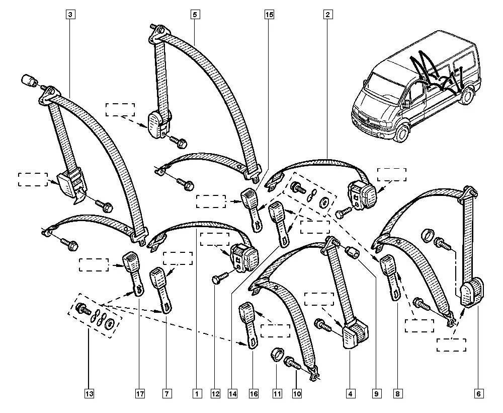 Seat Belts diagram