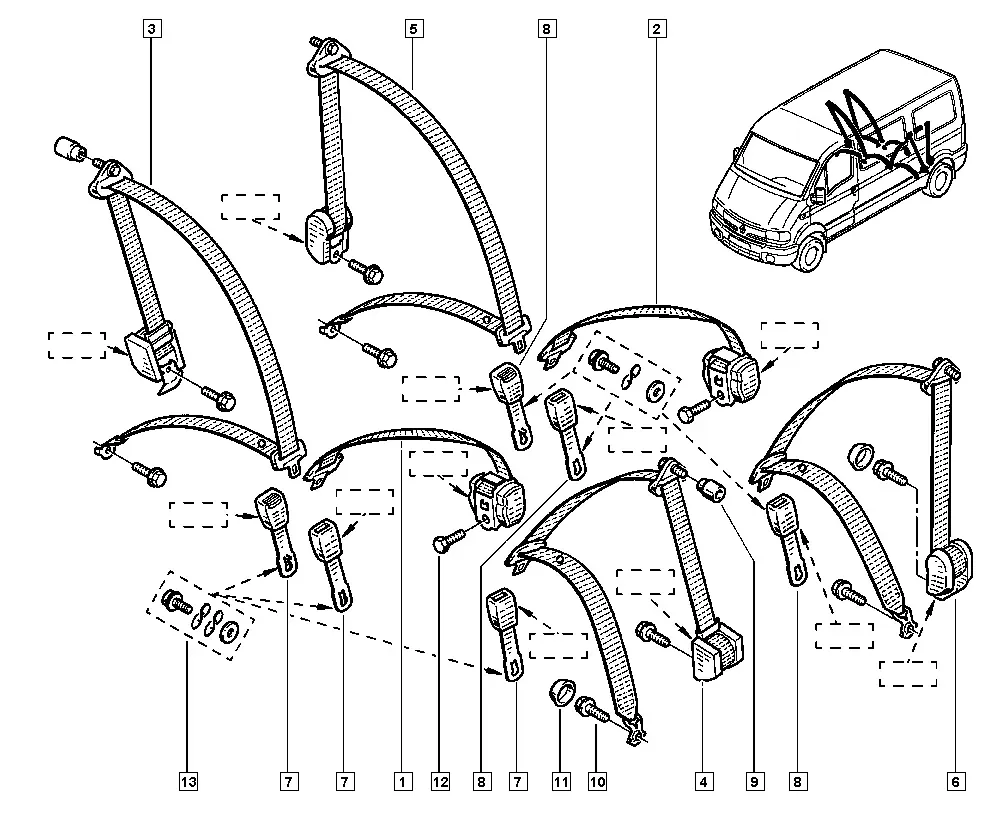 Seat Belts diagram