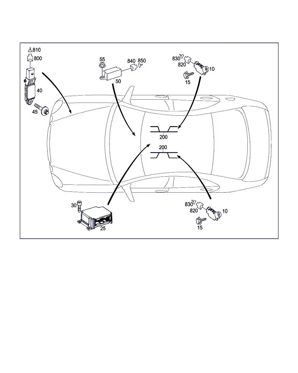 Ремни и подушки безопасности diagram