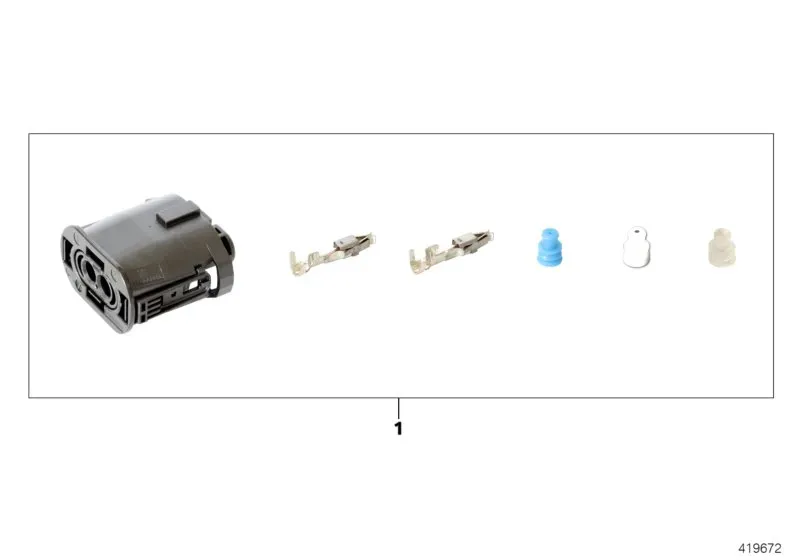 Connector repair kit diagram