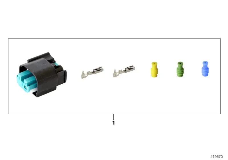 Connector repair kit diagram