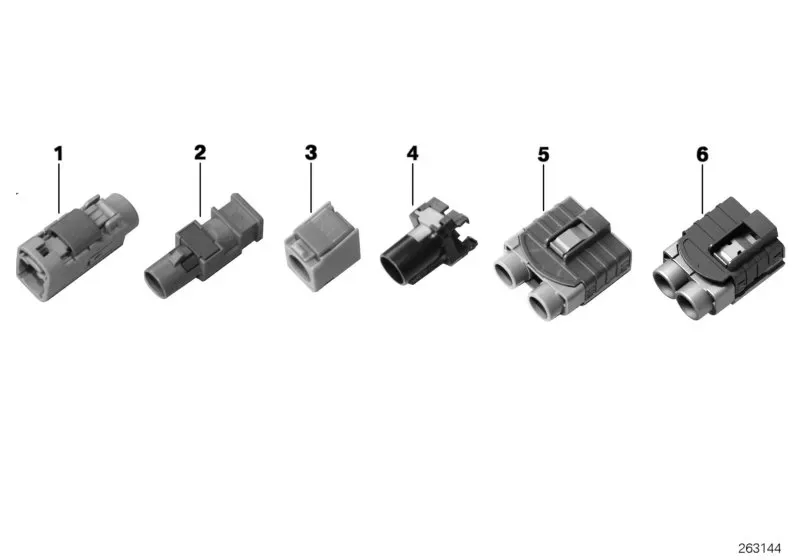 Coaxial connector housing diagram