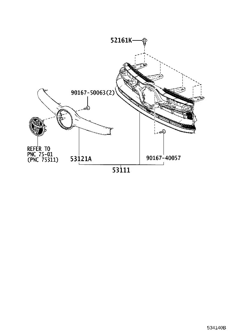 Radiator Grille diagram
