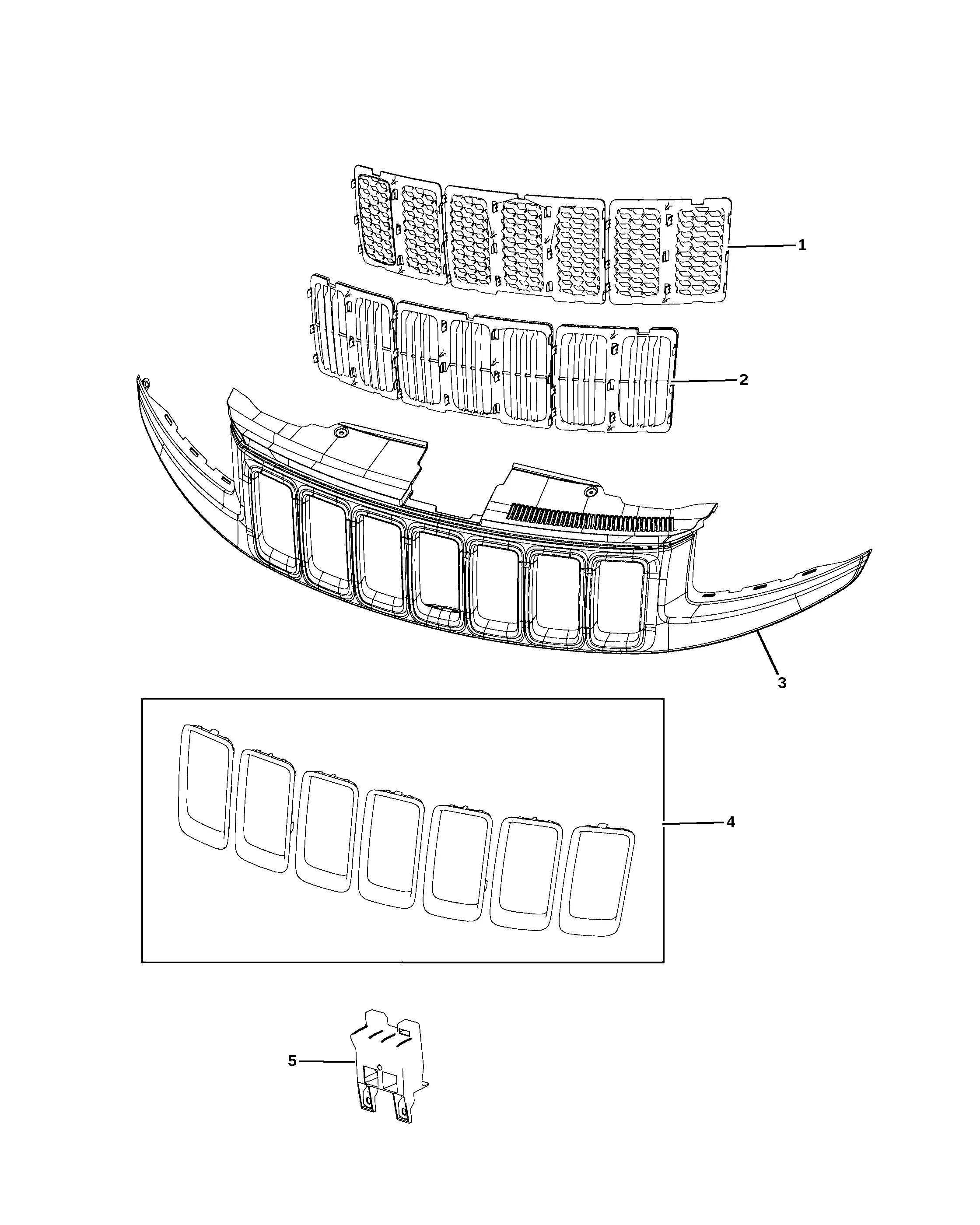 Radiator Grille diagram