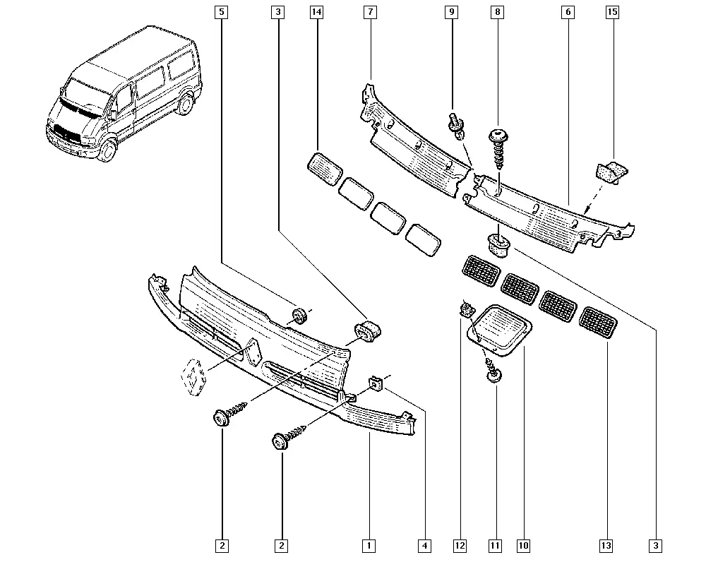 Radiator Grille diagram