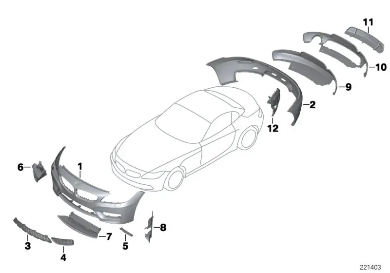M aerodynamic kit diagram