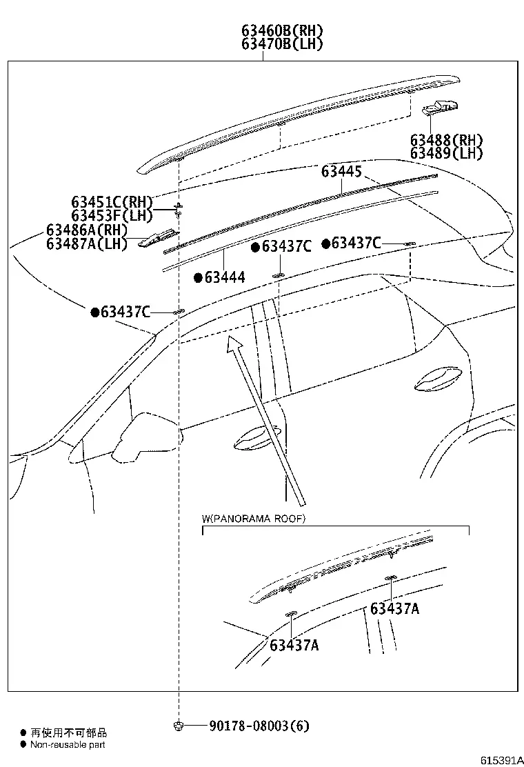 Roof Rails diagram