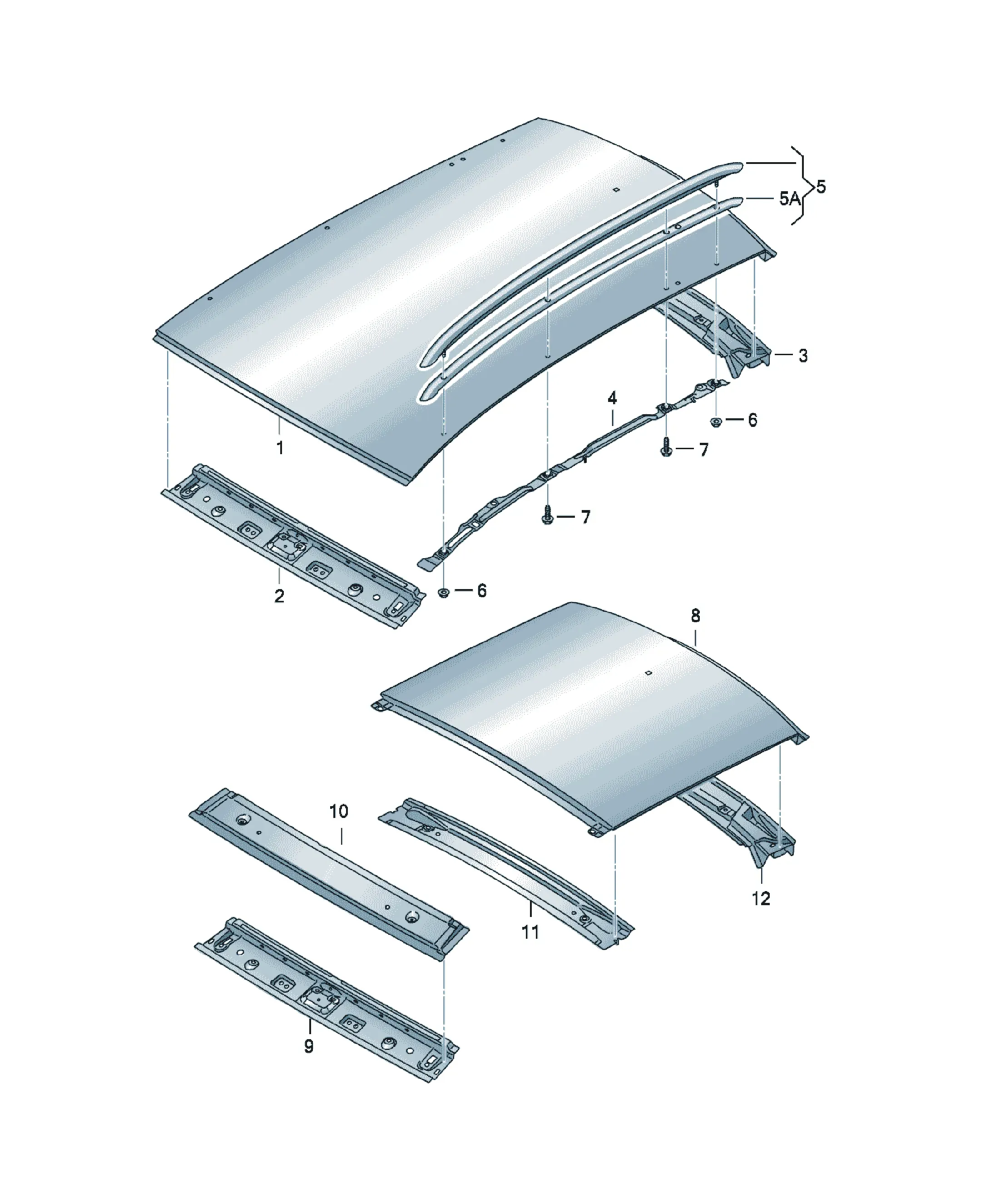 Roof structure diagram