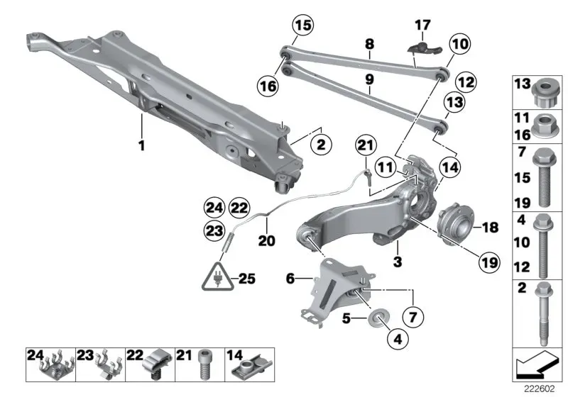 Rear suspension diagram