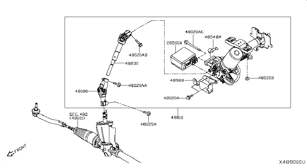 Steering Column diagram