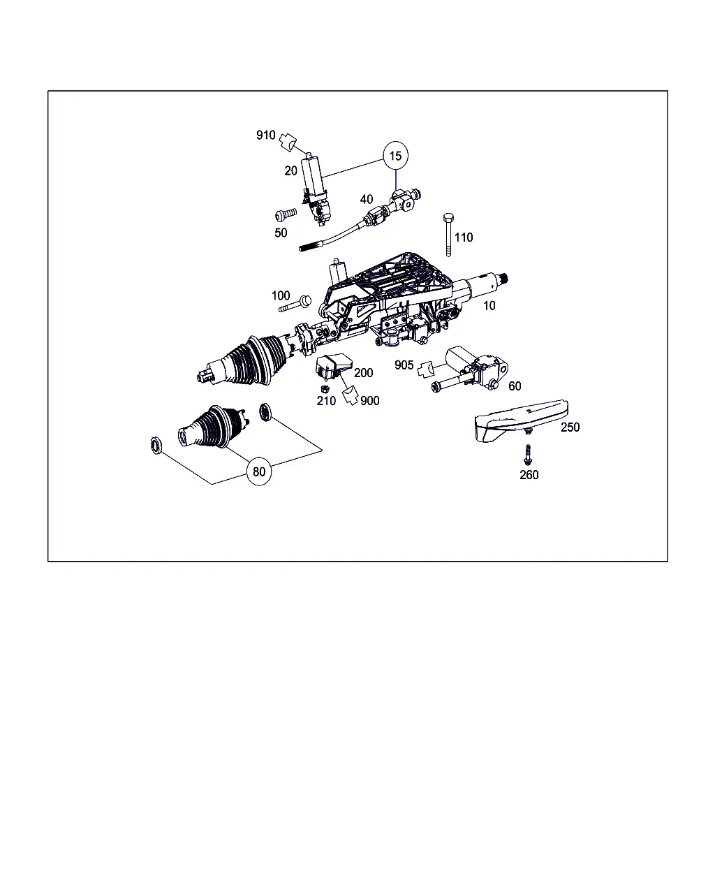 Steering Column and Shaft diagram