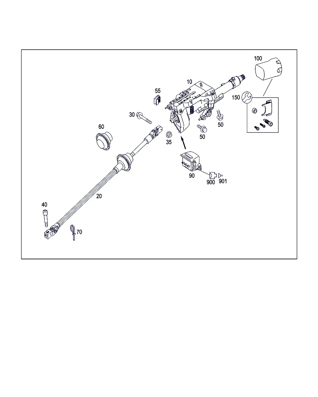 Steering Column and Shaft diagram