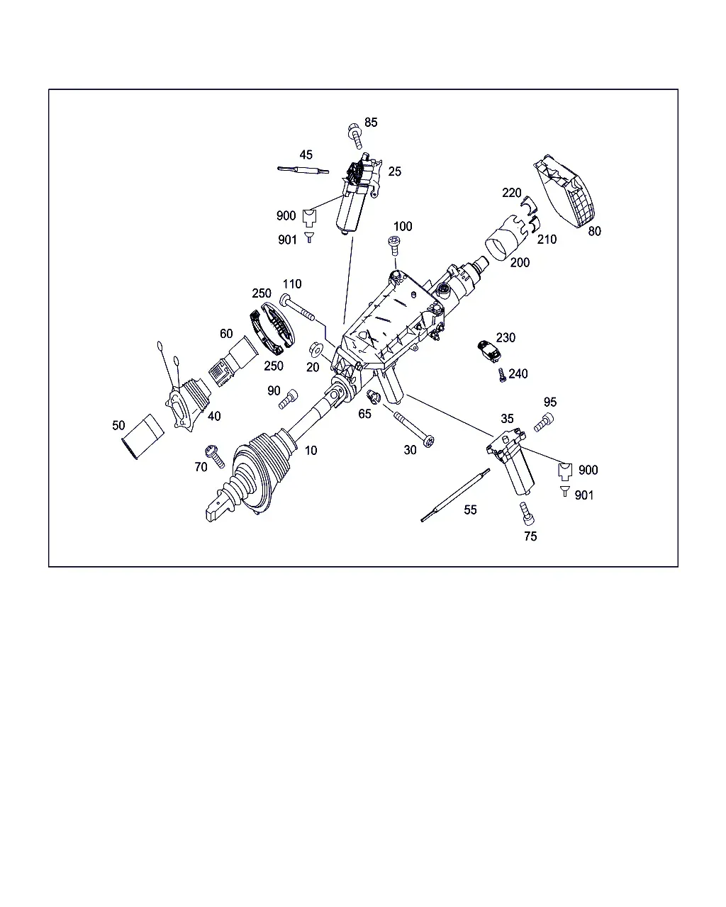 Electrically Adjustable Steering Column diagram