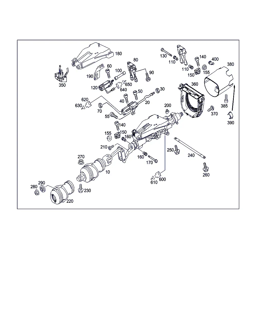Рулевая колонка с электрорегулировкой diagram