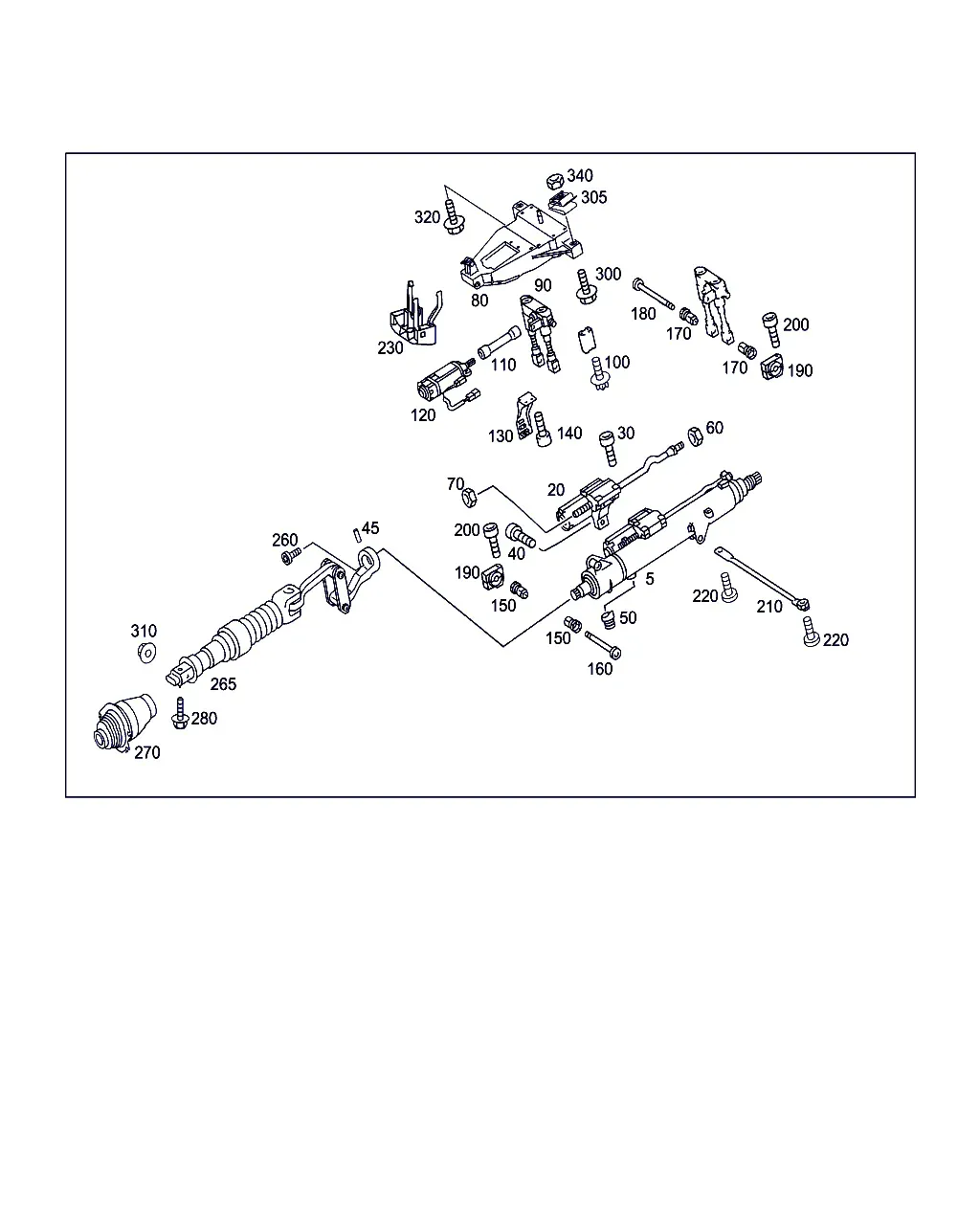 Electrically Adjustable Steering Column diagram