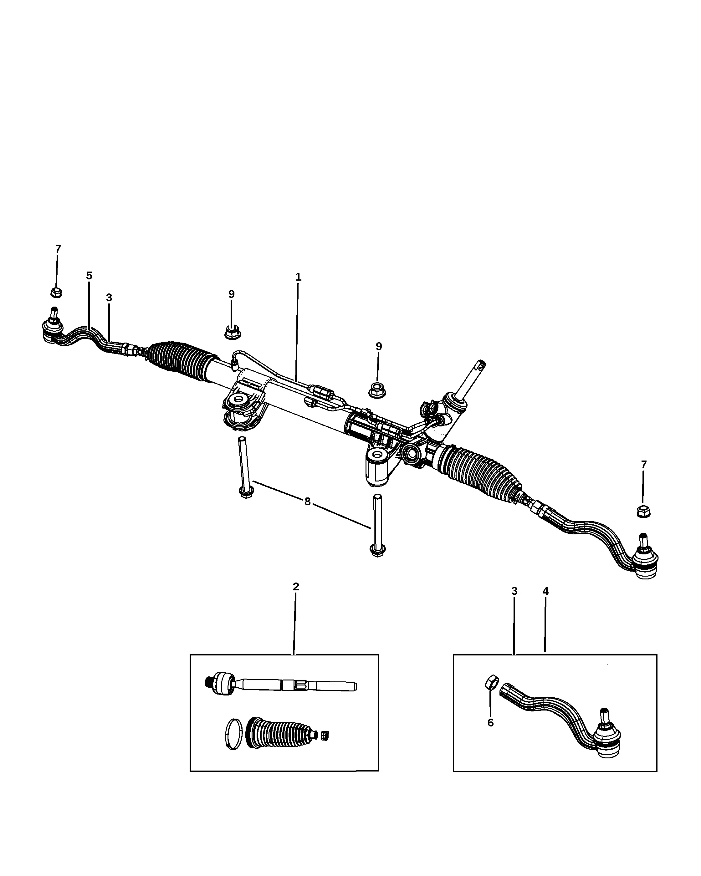 Rack and Pinion Steering Gear diagram