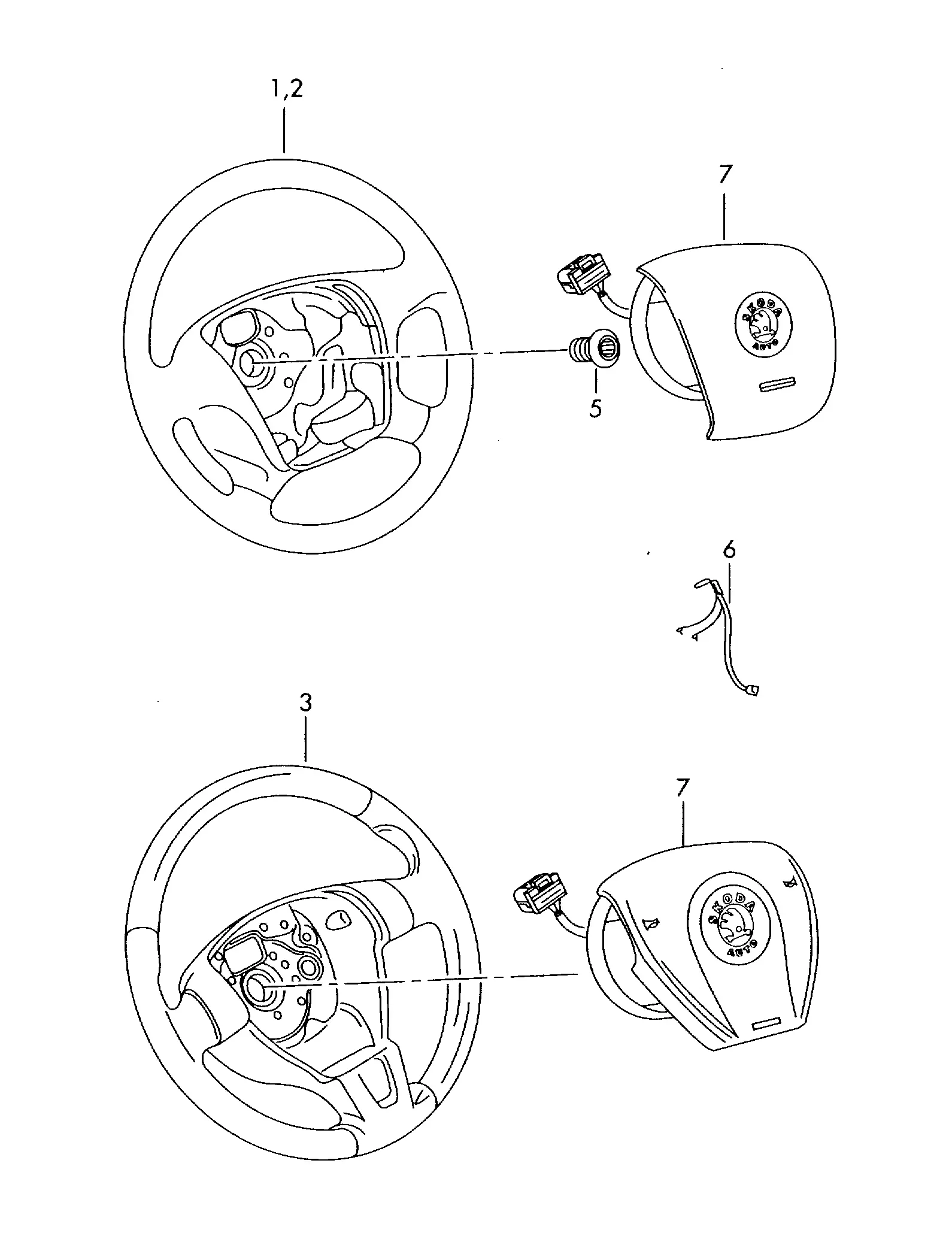 Steering Wheel diagram