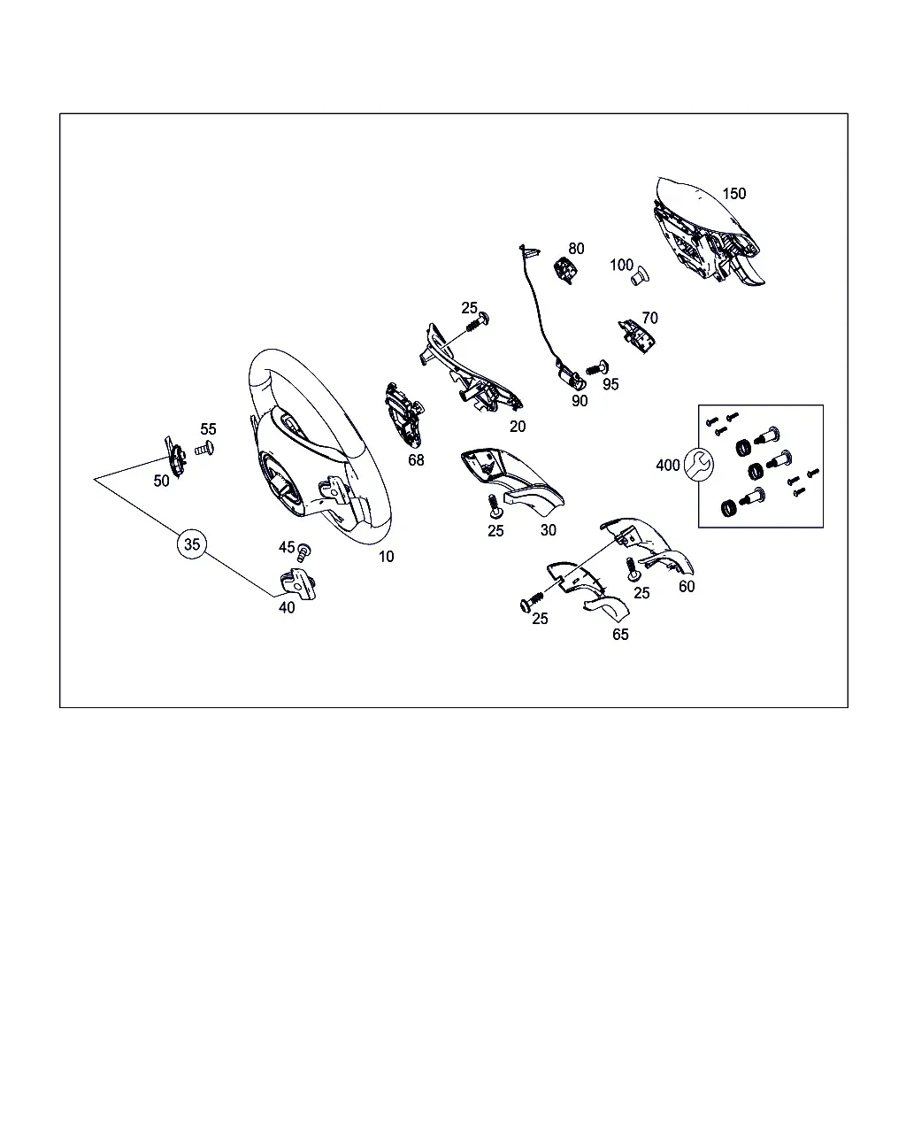 Steering Wheel and Steering Column Lock diagram