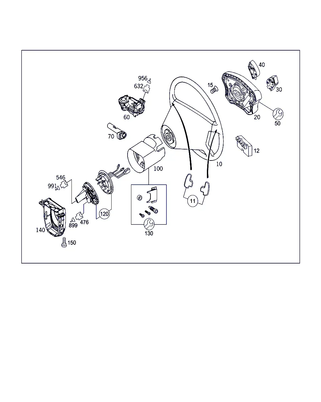 Steering Wheel and Steering Column Lock diagram