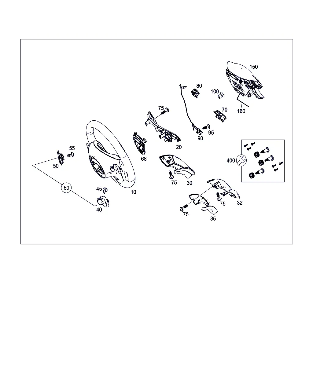 Steering Wheel and Steering Column Lock diagram