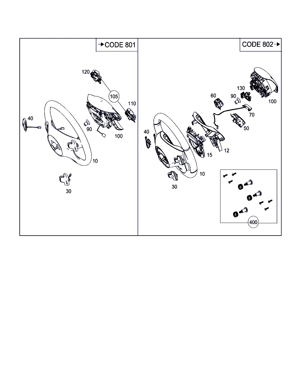 Steering Wheel and Steering Column Lock diagram