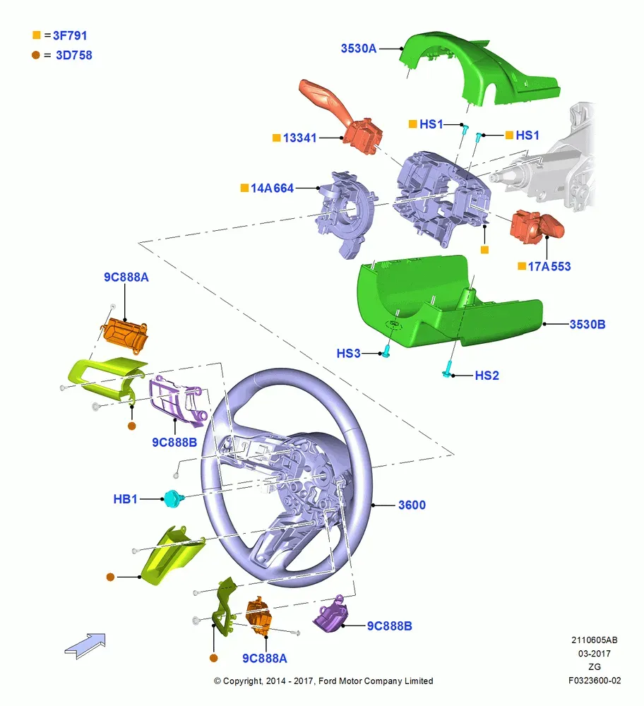 Steering Wheel and Column Switches diagram