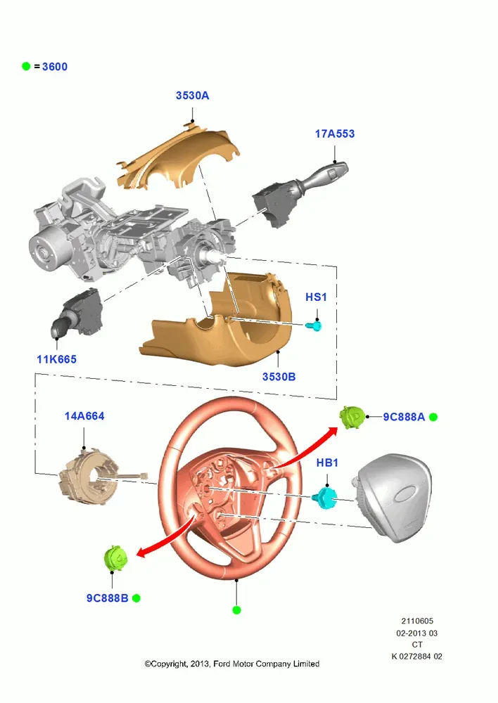 Steering Wheel and Column Switches diagram