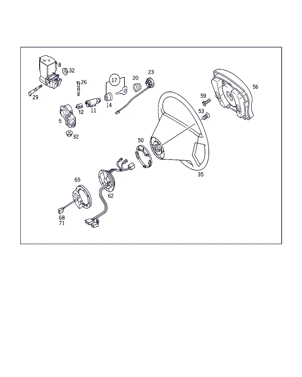 Steering Wheel and Steering Column Lock diagram