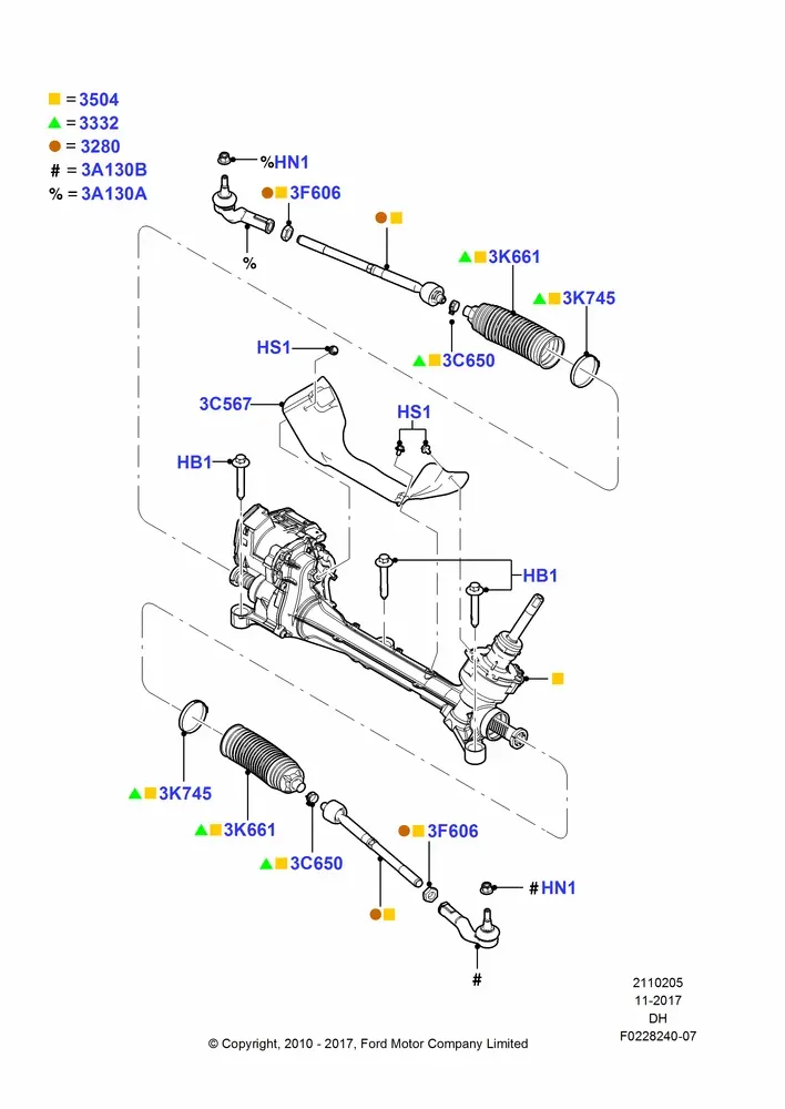 Steering Gear diagram