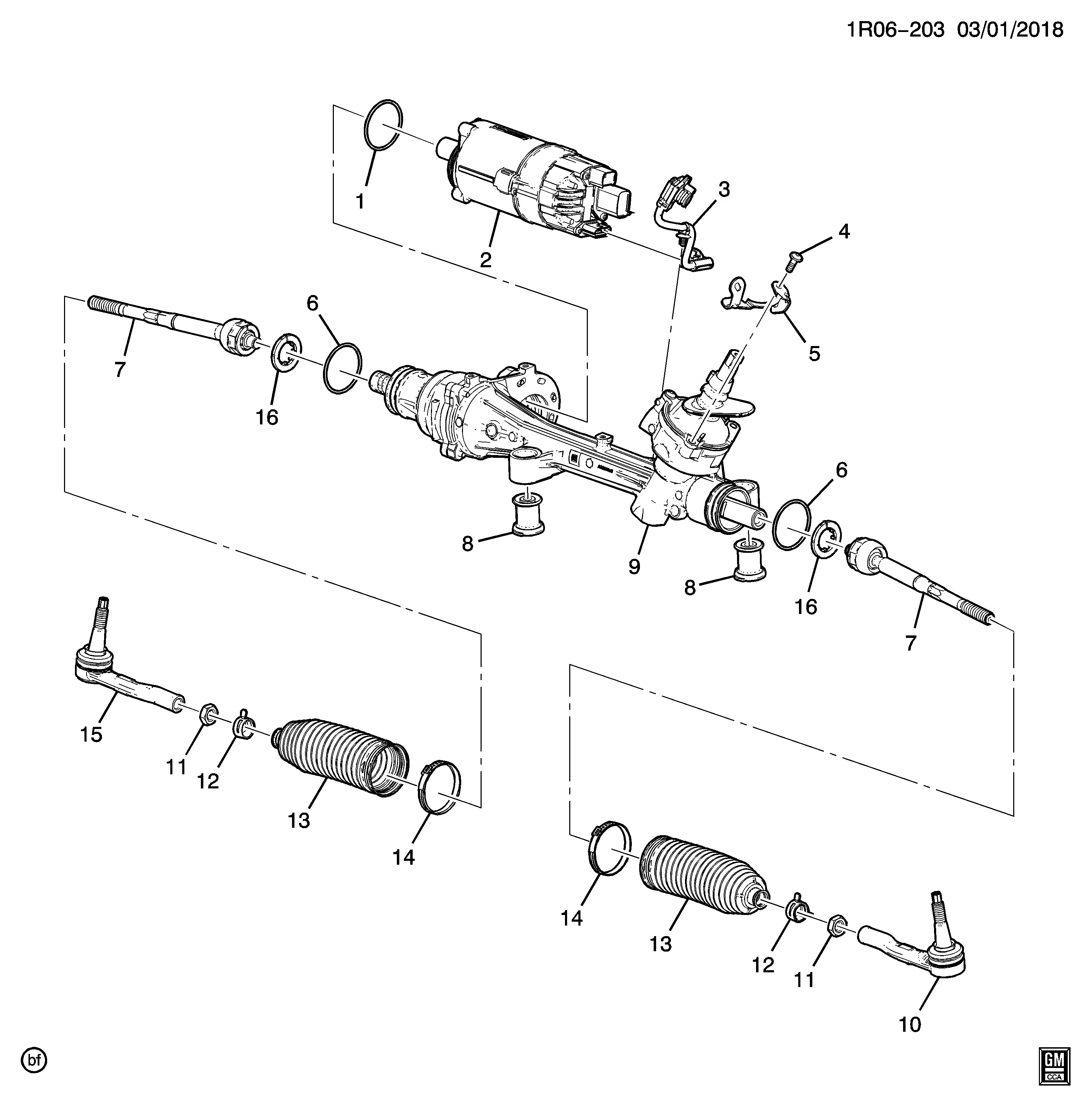 Steering Gear Assembly diagram