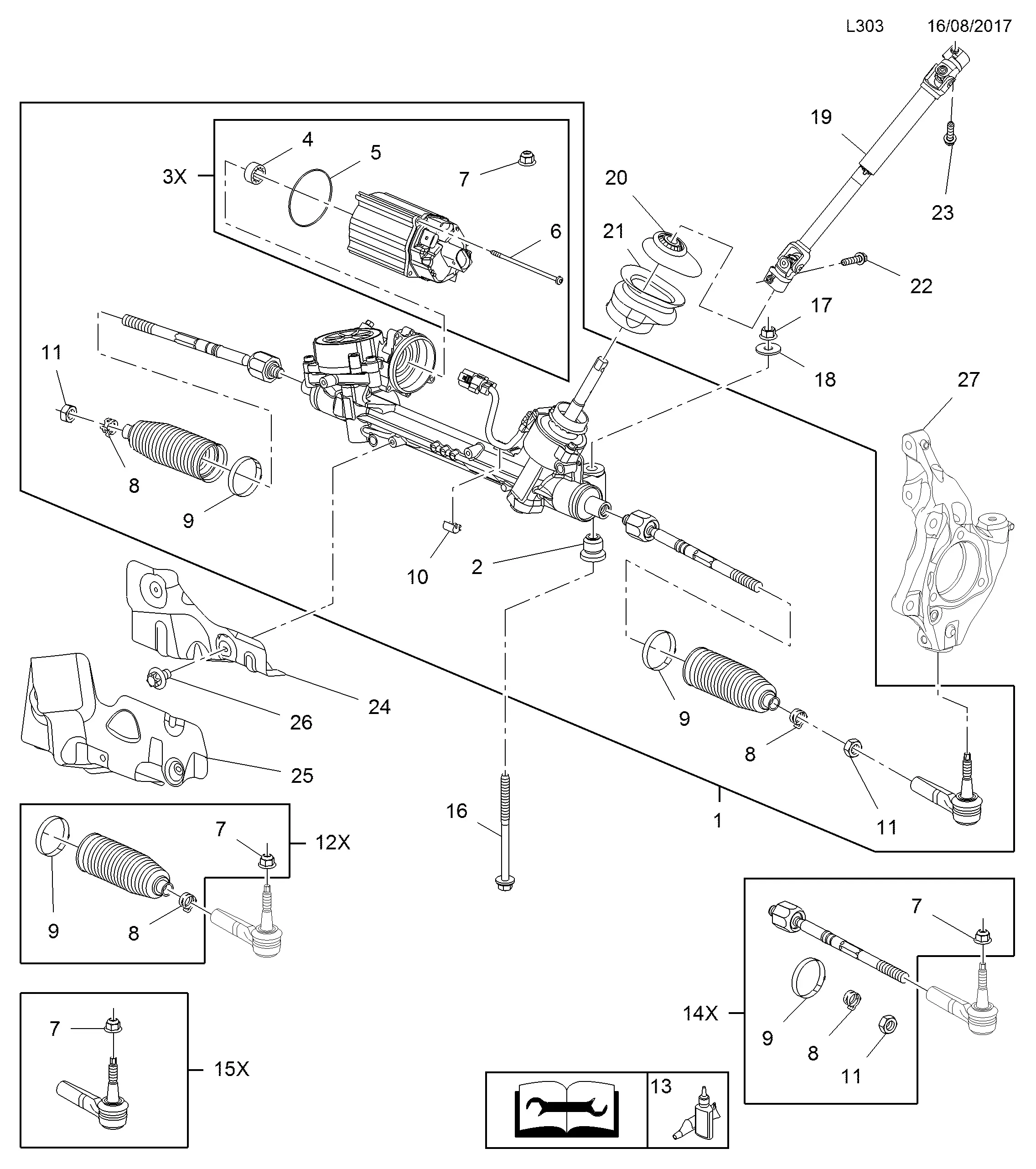 Steering Gear diagram