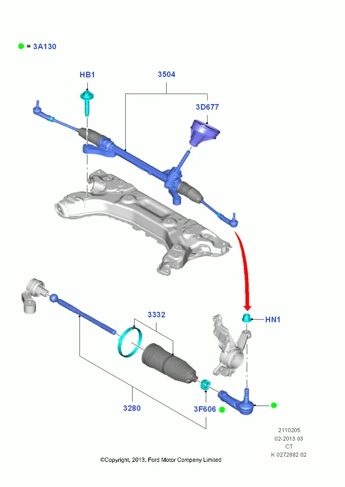 Steering Gear diagram