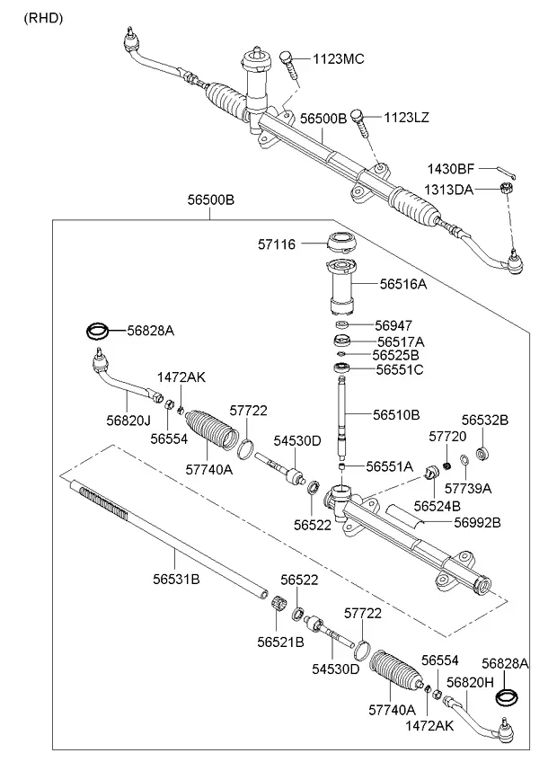 Рулевой механизм diagram