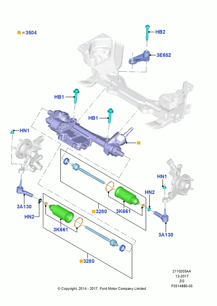 Steering Gear diagram