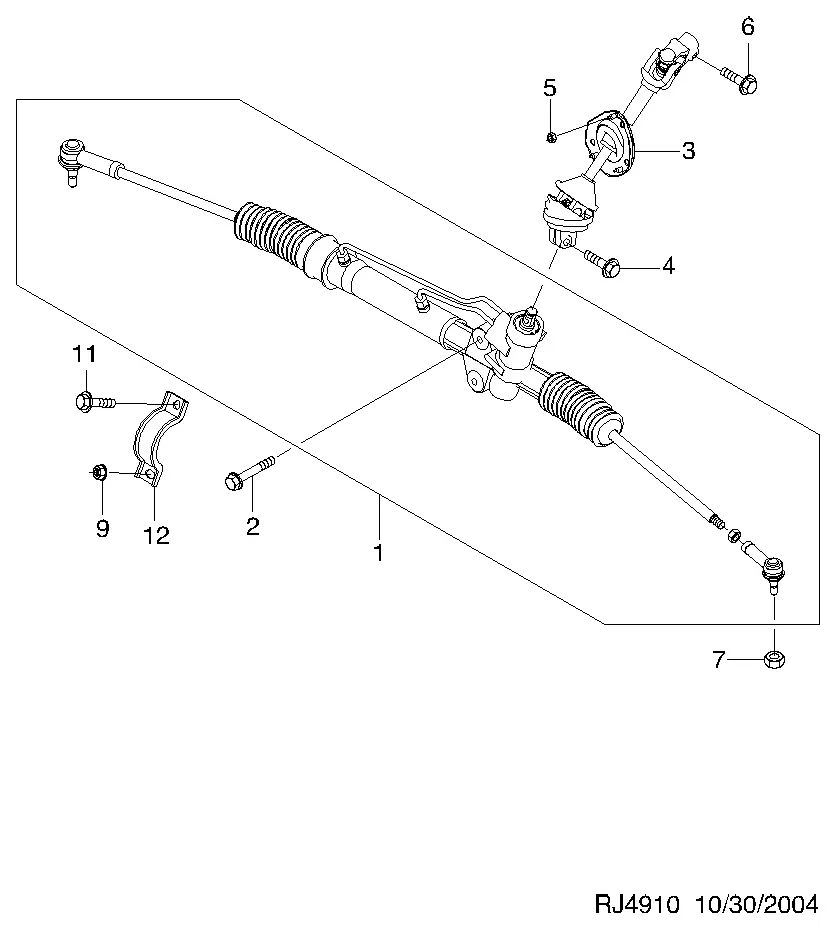 Steering Gear diagram