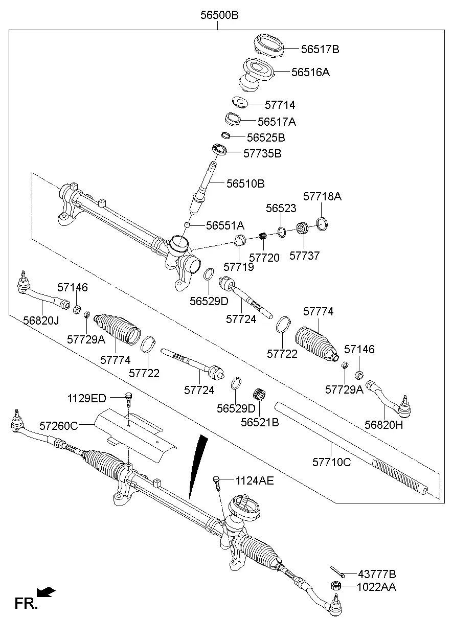 Рулевой механизм с гидроусилителем diagram
