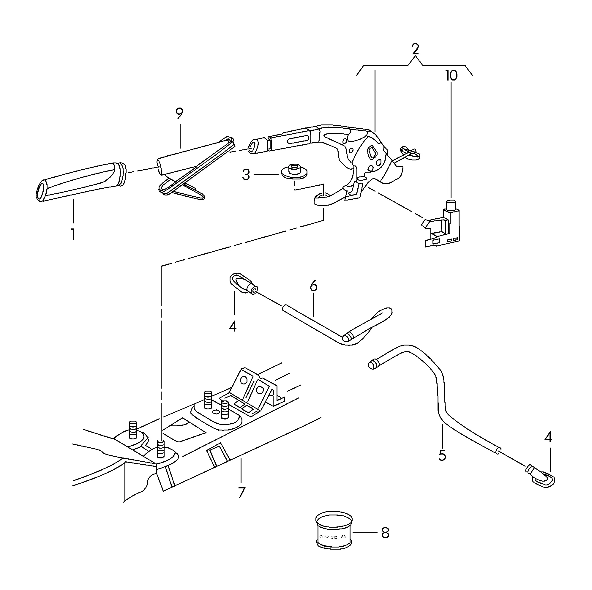 Parking Brake Lever diagram