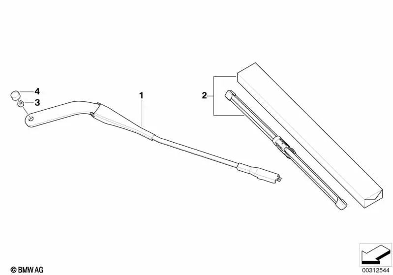 Wiper Arms and Blades diagram