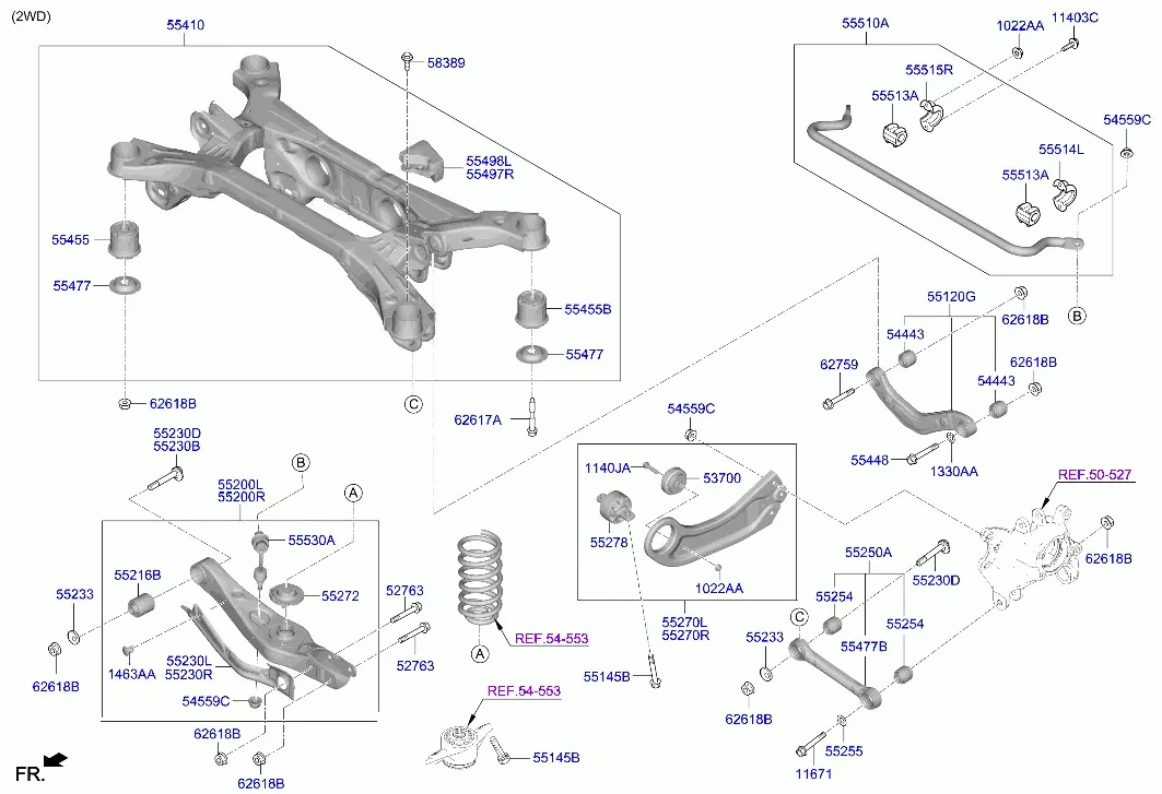 Rear Suspension Arms diagram